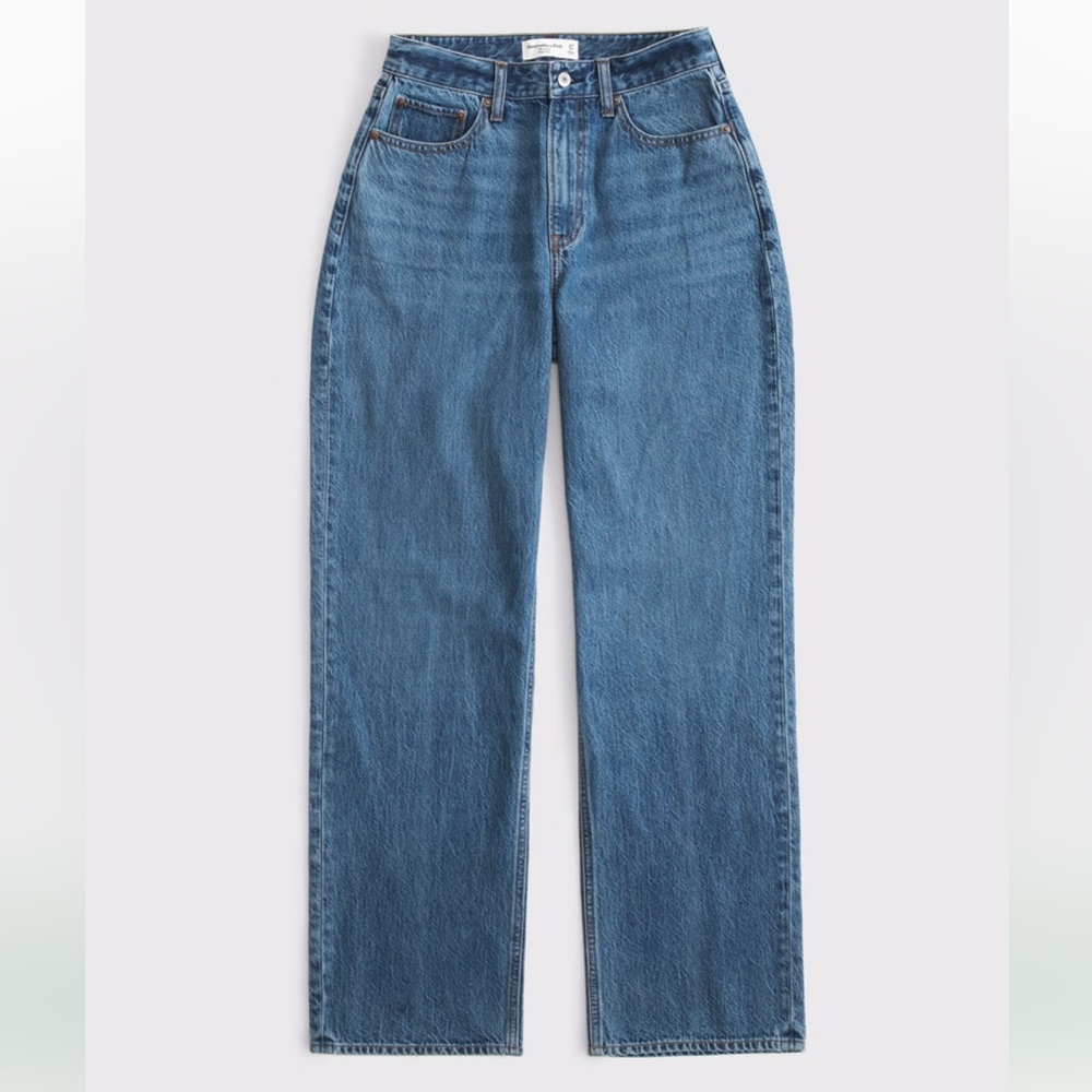 Abercrombie Curve Love High Rise Loose Jeans